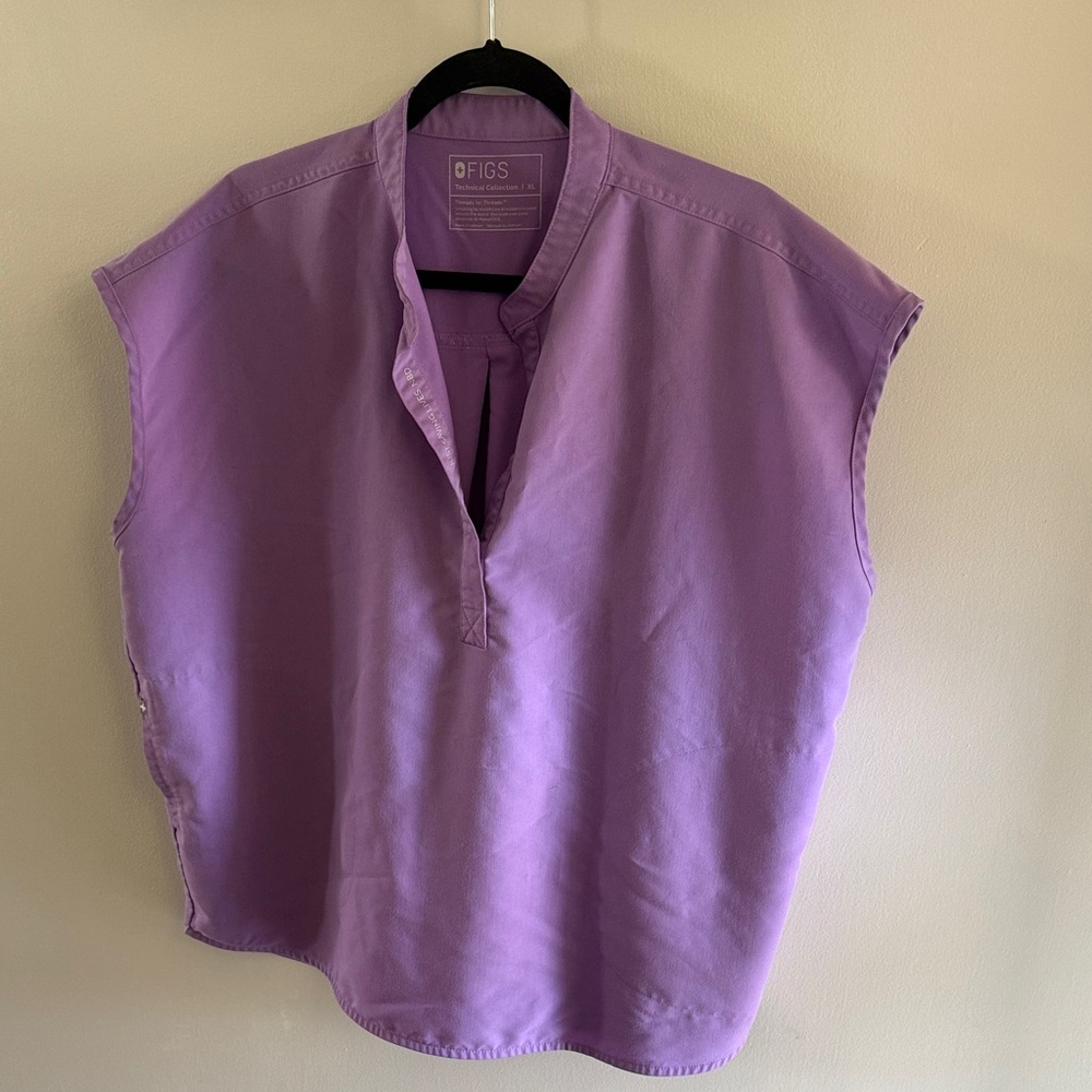 FIGS Lilac Sleeveless V-Neck Tunic